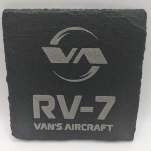 RV7 Logo Slate Coaster