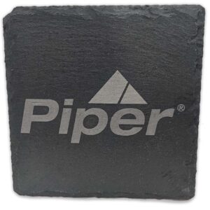 Piper Logo Slate Coaster
